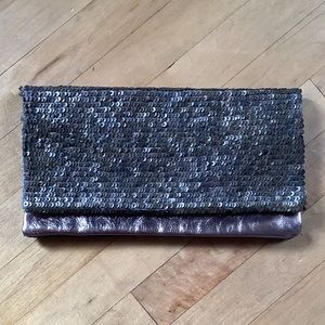 Club Monaco Sequin Leather Clutch